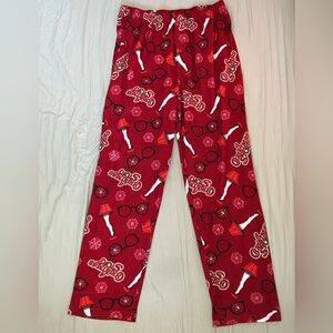 Red Festive Women's Pajama Bottoms